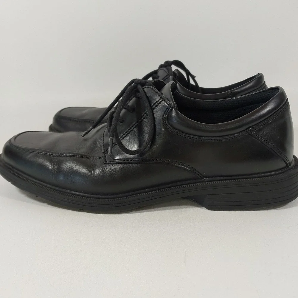 Nunn Bush Kore Comfort Gel‎ Baker Street Black Oxford Mens Size 9.5M Dress Shoes